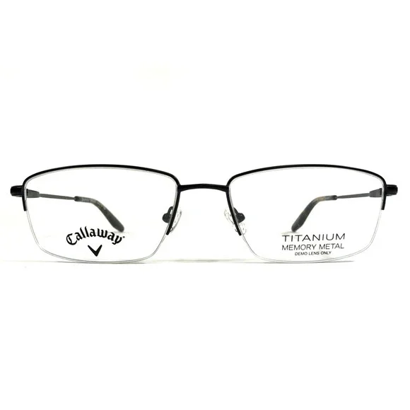 Callaway Eyeglasses Frames Beuerberg TMM BLK Black Rectangle Half Rim 59-19-150