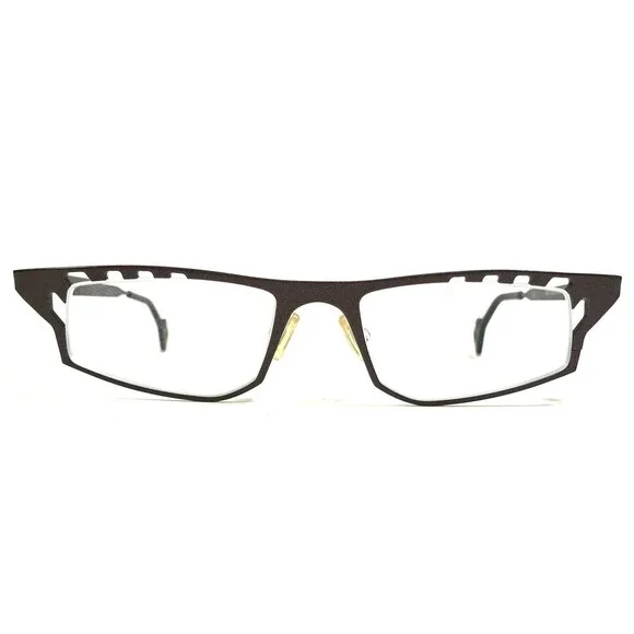 THEO Eyeglasses Frames ambiorix 403 Brown Semi Rim Modernist MCM 48-18-145
