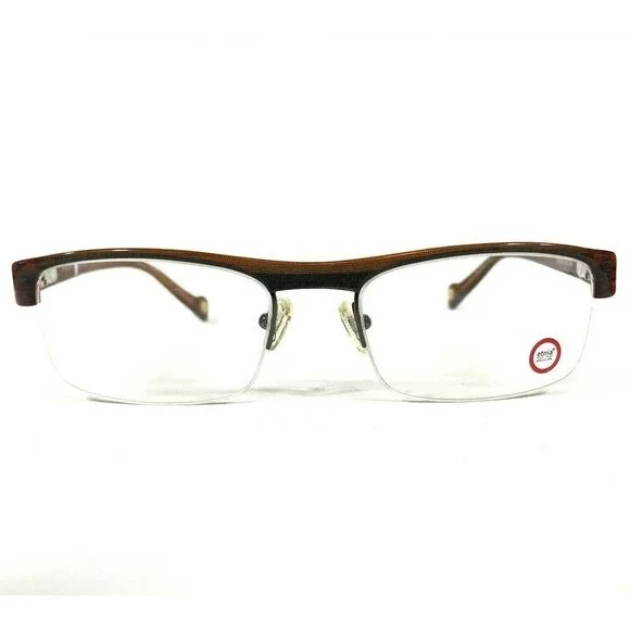 Etnia Barcelona Eyeglasses Frames BRISTOL COL.GYOG Brown Gray Orange 54-18-140