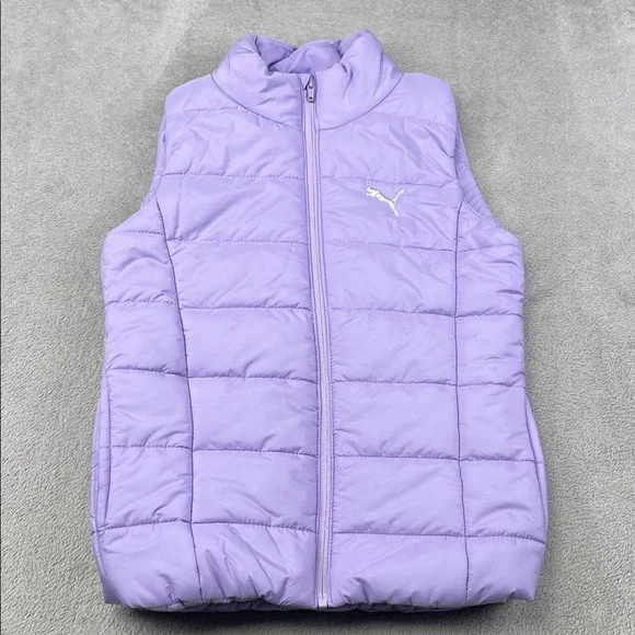 Kids Puma 10/12 Purple Puffer Vest‎
