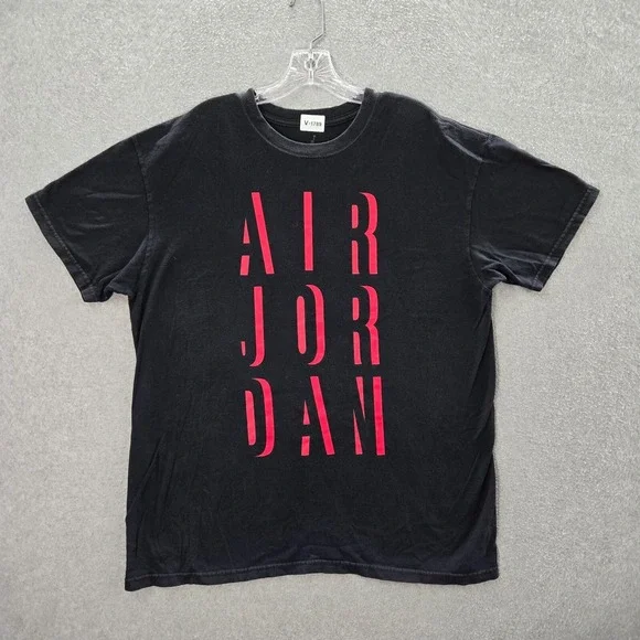 Air Jordan Men Shirt XL‎ Black Logo Jumpman Short Sleeve Crew Neck Tee