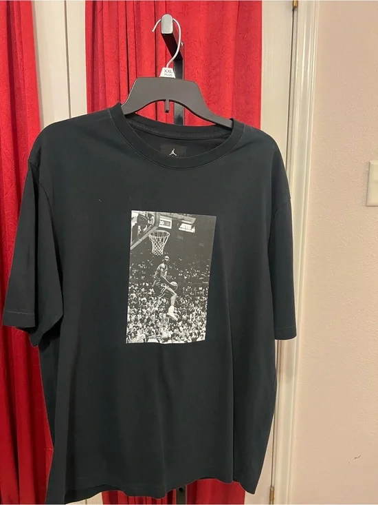 Jordan x Union Black Loose Fit Graphic T-Shirt Size Large