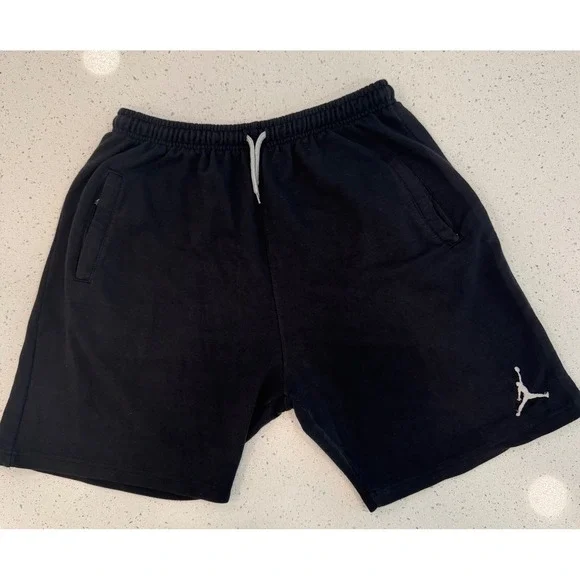 Jordan Shorts Mens 4XL Black Excellent Athleisure Casual Jumpman Logo Cotton