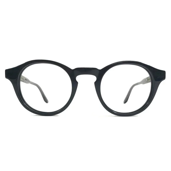 Bottega Veneta Eyeglasses Frames BV0023S 002 Black Gray Round Full Rim 46-23-140