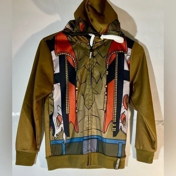 FORTNITE BOYS OR GIRLS HODDIE JACKET SIZE MEDIUM MULTI COLORED