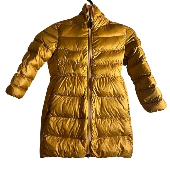 Il Gufo Kids Puffer Hooded Jacket ‎ in Mustard Yellow, Kids Size 4A (US Size 4T)