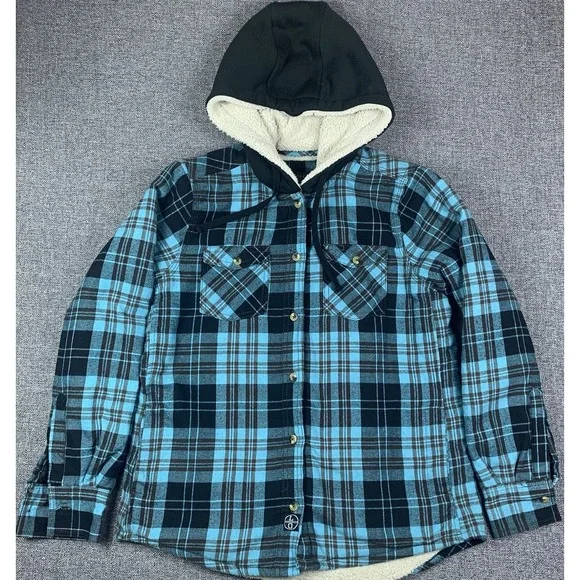 Lincoln Outfitters Hooded Fleece Lined Jacket Men's Size S Heavy Warm