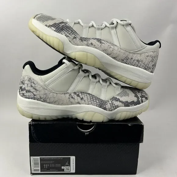 Nike Shoes Air Jordan 11 Low Retro “Light Bone Snakeskin” 2024