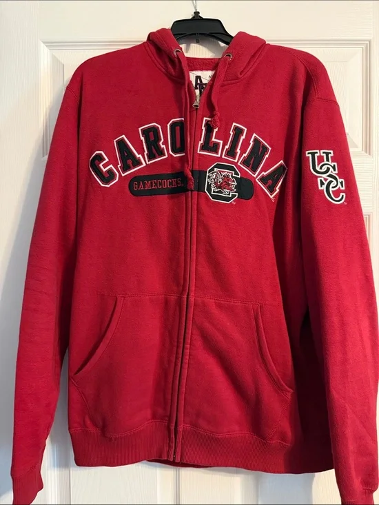 American Classic Red Carolina Gamecocks Zip-Up Hoodie