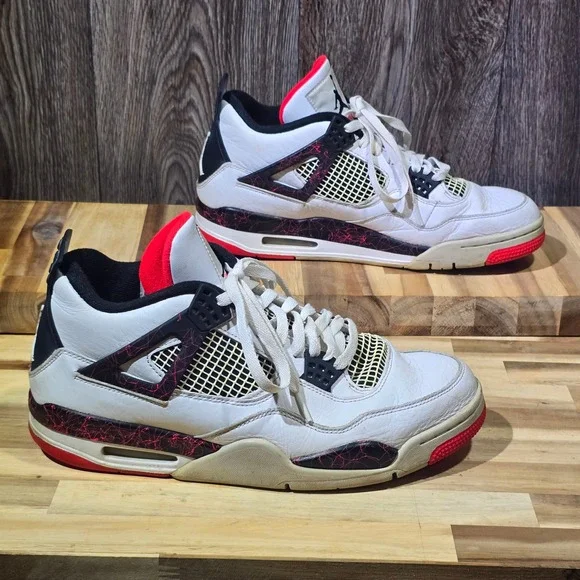 Jordan 4 Retro Flight Nostalgia Pale Citron 308497-116‎ Size 11 White 2018 Tag