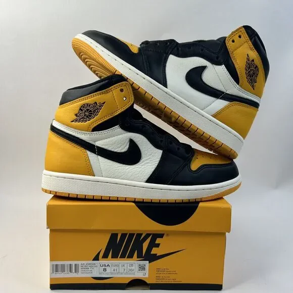 Nike Shoes Air Jordan 1 Retro High OG “Yellow Toe/Taxi” 2024