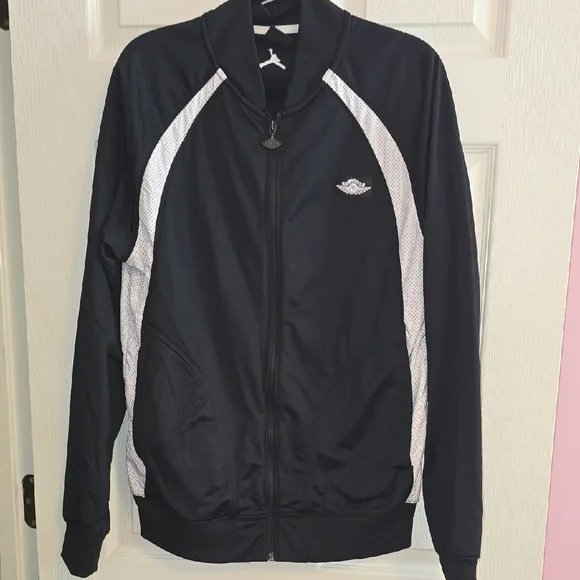 Jordan Men's Black‎ and White Bomber Jacket