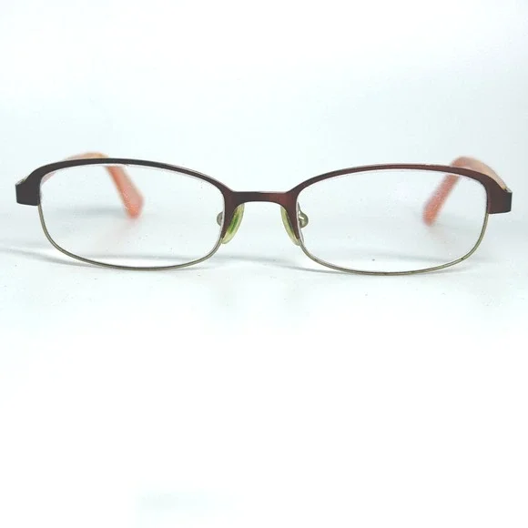 Nike 5554 223 Brown Orange Oval Eyeglasses Frames‎ 48-16-135 Mens Womens 21961