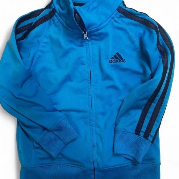 Blue‎ Adidas track suit jacket size 3T EUC