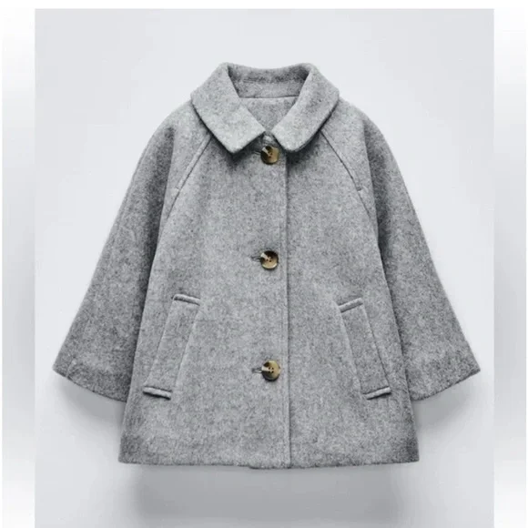 Zara Kids‎ Gray Pea Coat