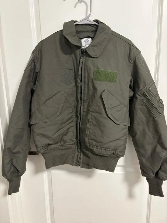 Olive Green Military Bomber Jacket