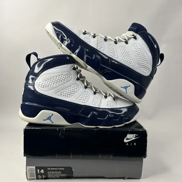 Nike Shoes Air Jordan 9 Retro OG “UNC/Pearl Blue” 2024