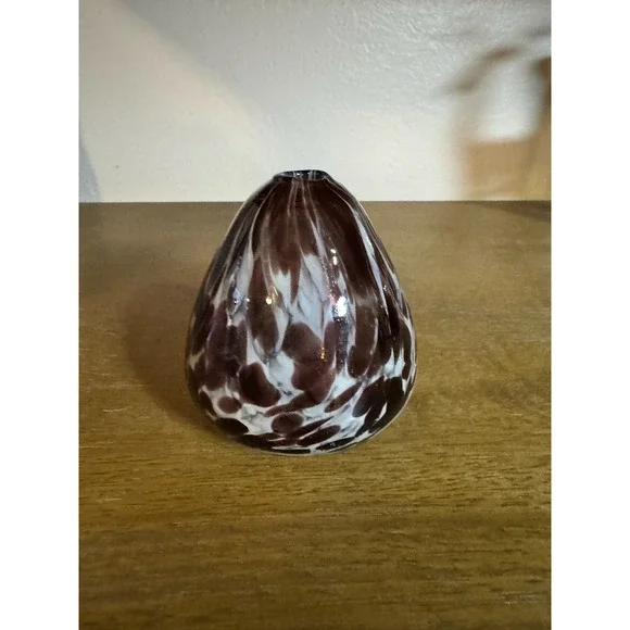 Teardrop Art Glass Handblown Bud Vase‎ Miniature