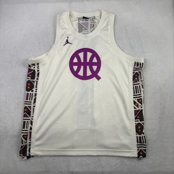 Jordan Brand Quai Air 54 Basketball Jersey Men's XXL Rare Multicolor