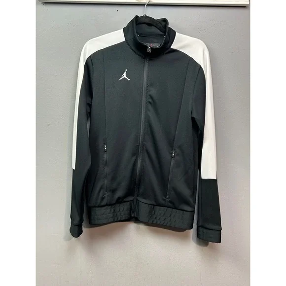 Jordan‎ Nike Track Jacket Full Zip Black and White Mens Small