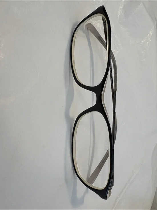 OP Black and White Women's Eyeglasses FRAMES Only L. 130 mm