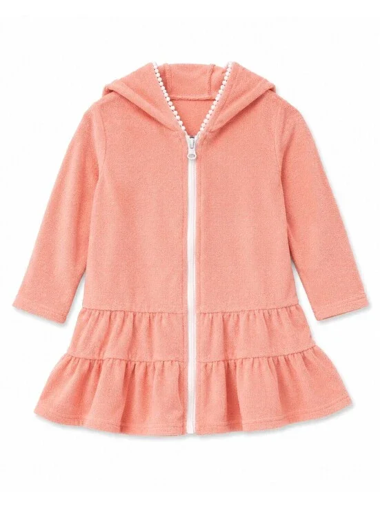 Long Sleeve Toddler Hooded Coverup for Dance or Swim