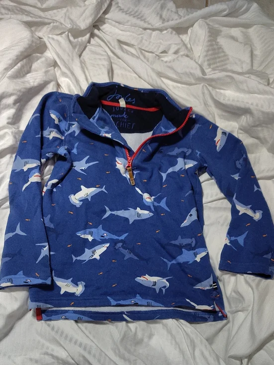 Joules7/8  Shark Sweater $45