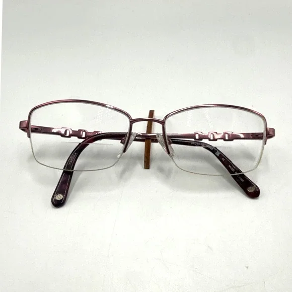 Bulova Missoula Rose Pink Semi Rimless Eyeglass Frames 51-17-135