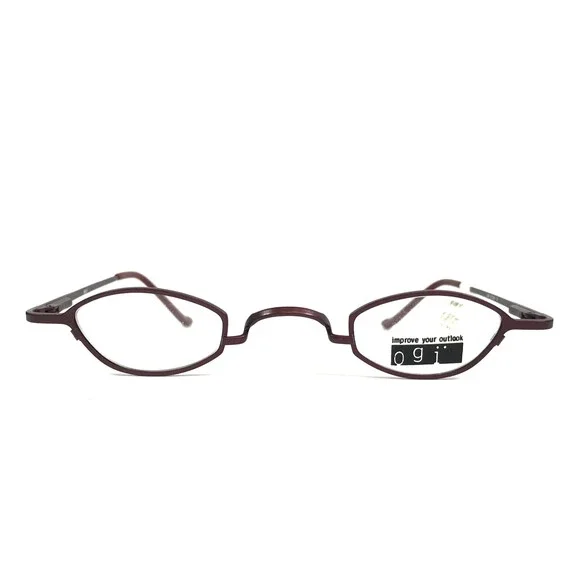ogi Petite Eyeglasses Frames 2089 COL. 59 Dark Red Burgundy Oval 35-28-135