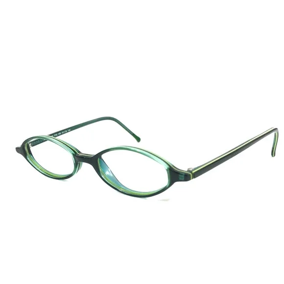 ogi Petite Eyeglasses Frames MOD. A7050 COL. 168 Shiny Green Oval 43-18-140