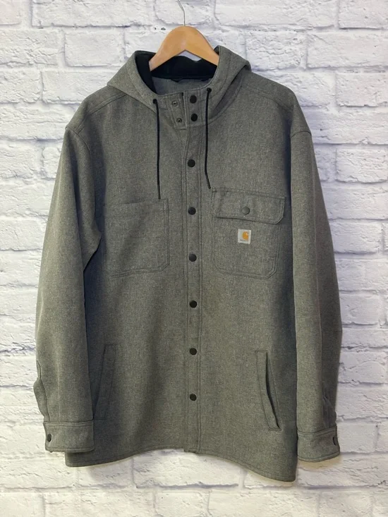 Carhartt Rain Defender Relaxed Fit Heavyweight Hooded Jacket Mens XL Lined