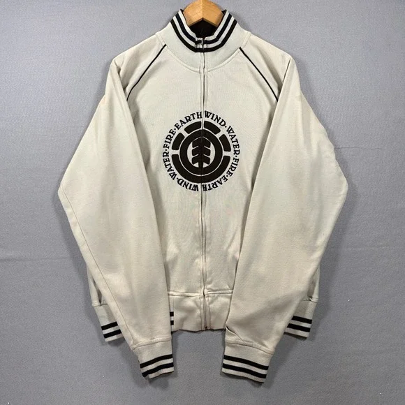 Vintage Element Skateboards Track Jacket XXL Wind Water Fire Earth Y2K Skate