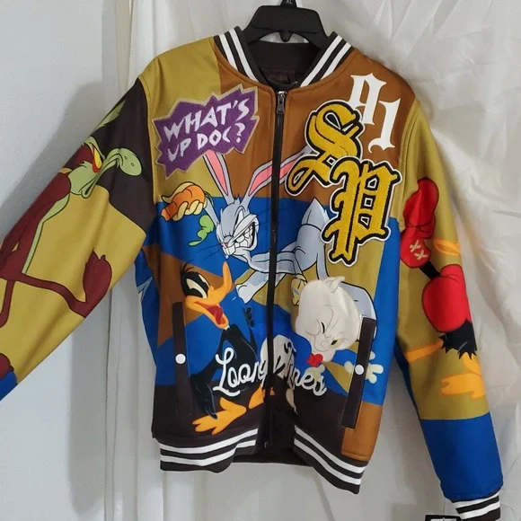 Southpole Looney Toons varsity‎ style bomber jacket size medium brand new