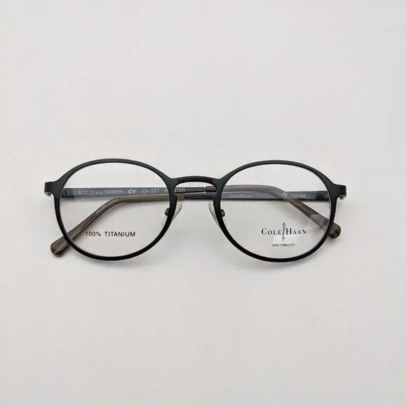 🕶️Cole Haan Brown Horn CH237 Eyeglasses 50/21/140 | ALH339🕶️​
