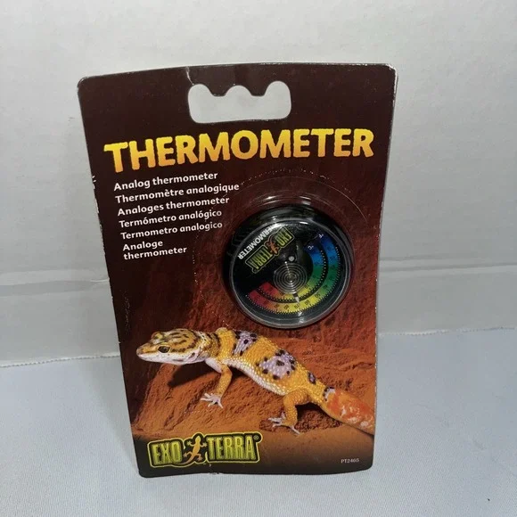 Exo Terra Reptile‎ Analogue Dial Thermometer Stick On
