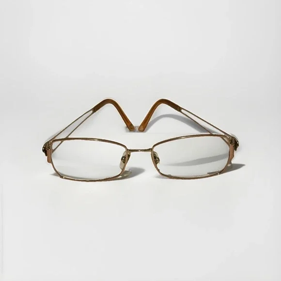 Versace Copper Gold  Eyeglasses Frames Only Italy Designer‎ Women Used