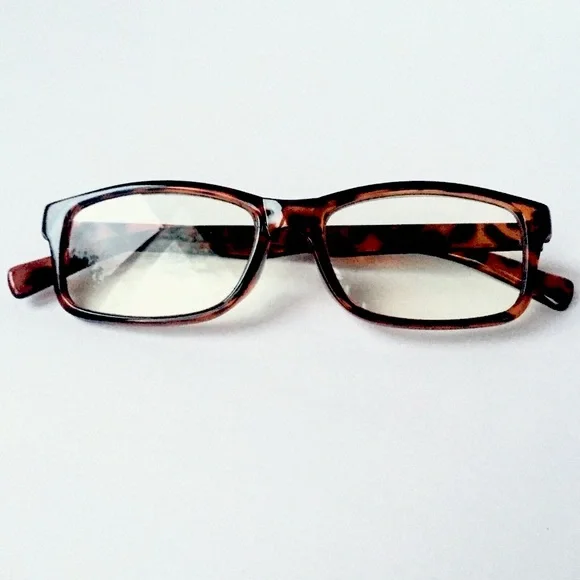 Blue‎ Light Blocker Computer Glasses Unisex Eyewear Dark Brown Tortoise Shell +0