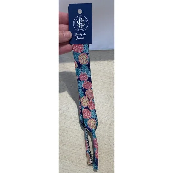 NEW Simply Southern Pineapple Print Preppy Neoprene Sunglass Strap