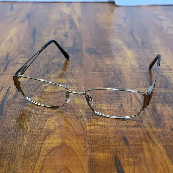 Charmant CH12121 Pure Titanium 53-16-135 BR Rhinestone Accent Eyeglasses Frames