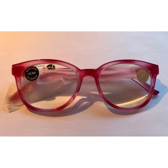 New Pink Virginia‎ Peepers Reading Glasses +2.00