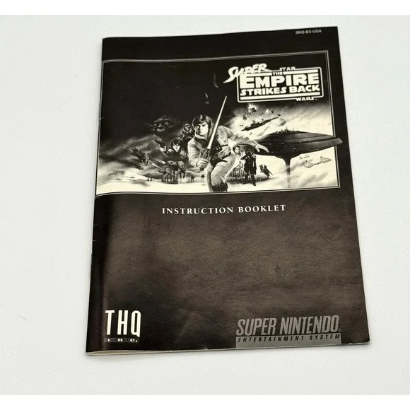 Super Star Wars Empire Strikes Back SNES Instruction Manual ONLY‎ 1993 Nintendo