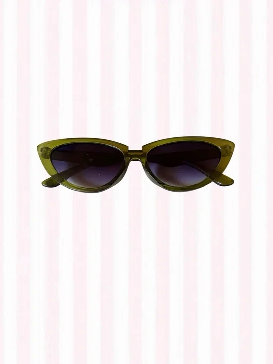 Olive Green Cat-Eye Sunglasses - Women Accessories