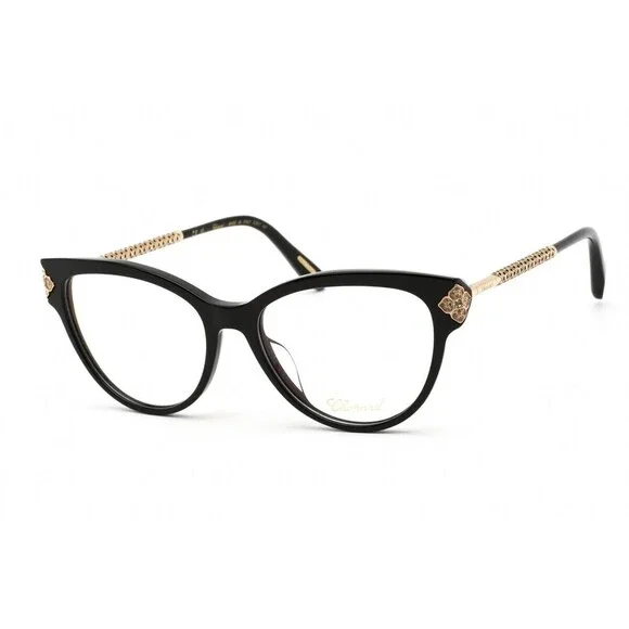 NWT Chopard VCH253 Black Gold Butterfly 53mm Eyeglasses