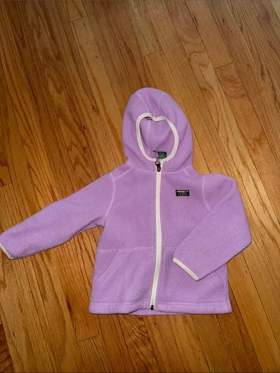 LLBean kids fleece hooded coat