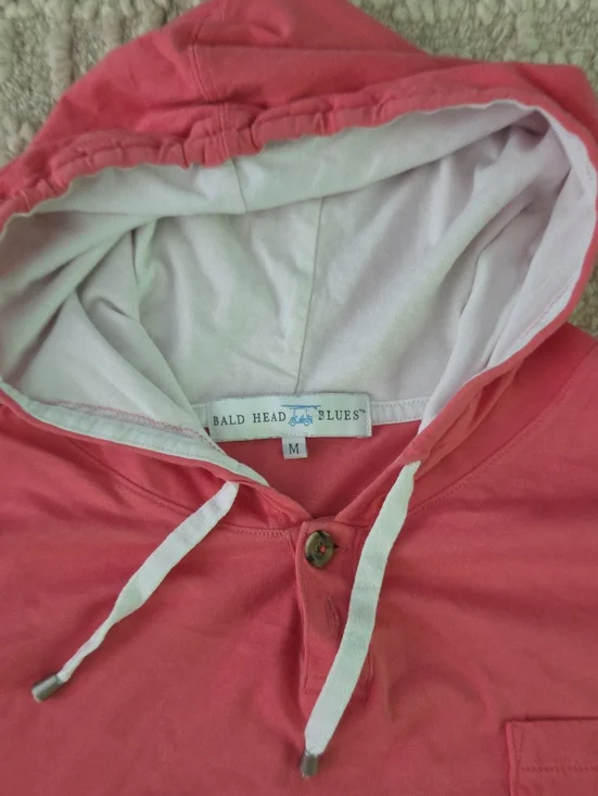 Bald Head Blues Coral Hooded Pullover, M - New, No Tags