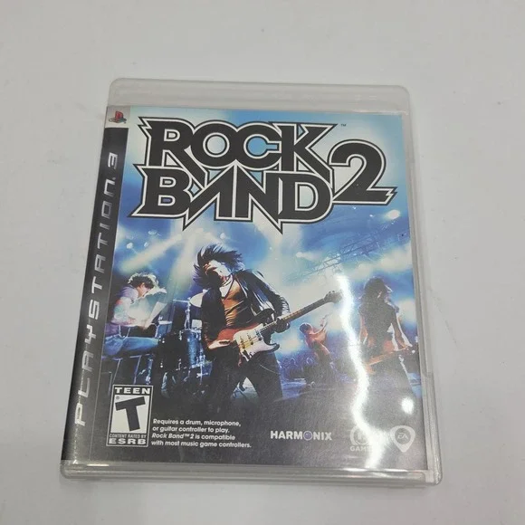 Rock Band 2 (Sony PlayStation 3, PS3, 2008) Complete CIB Tested RB2 Case Manual