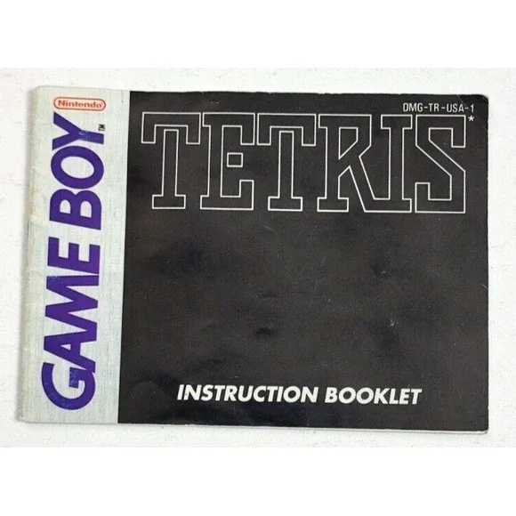 TETRIS - GAMEBOY INSTRUCTION BOOKLET‎ ONLY! GAME MANUAL