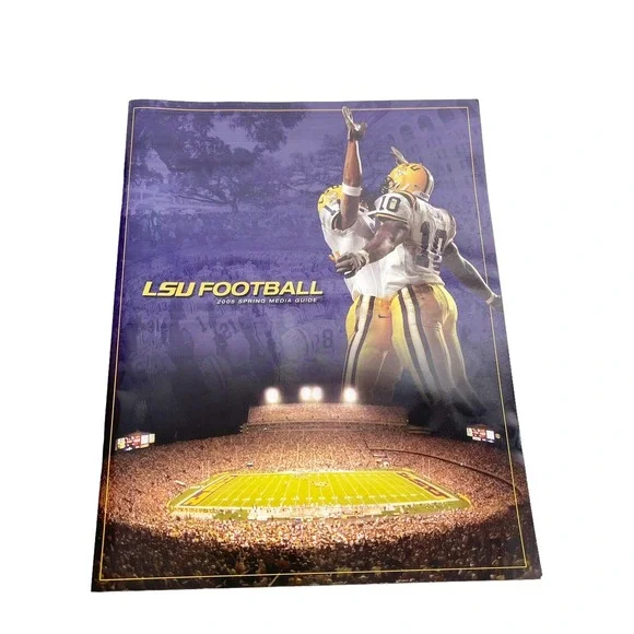 LSU Tigers Football Spring 2005 Media Guide Les Miles Stats Player Profiles