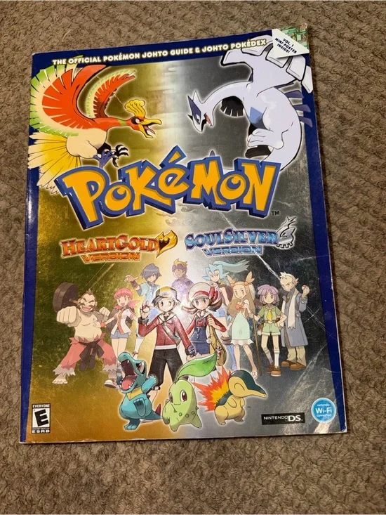 Pokémon HeartGold & SoulSilver Official Johto Guide & Pokédex with Map