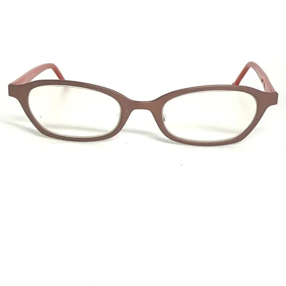 l.a. Eyeworks Donna Su 828M Titanium Eyeglasses‎ Frames Red Brown Japan 21948